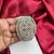 Oval Cubic Zirconia Statement Cuff Bracelet, Silver-Tone Openwork Bangle