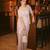 Blush lilac embroidered organza drape skirt set