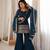  Embroidery Work Crunchy Silk Fabric Straight Kurta Pant and Dupatta Set