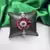 Ruby Red Floral CZ Crystal Statement Bracelet, Silver Plated Flower Jewelry