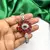 Ruby Red Floral CZ Crystal Statement Bracelet, Silver Plated Flower Jewelry