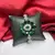 Emerald Green Floral Statement Bracelet, Silver Plated Cubic Zirconia