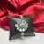 Floral Cubic Zirconia Bracelet, Silver Tone Statement Wedding Jewelry