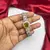 Yellow Cushion Cut Crystal Tennis Bracelet, Silver Cubic Zirconia Bridal Statement