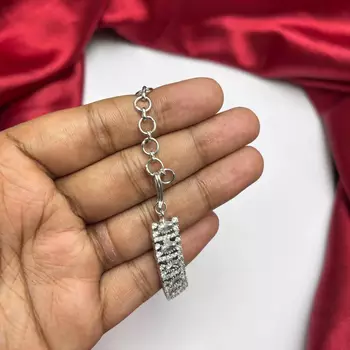 Yellow Cushion Cut Crystal Tennis Bracelet, Silver Cubic Zirconia Bridal Statement 4