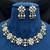 Oxidized Silver Floral Choker Set | Boho Statement Necklace & Earrings