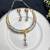 Dual Tone Hasli Necklace Set | Oxidized Silver Boho Collar Choker