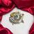 Oxidized Statement Finger Ring, Tribal Elephant Lion Adjustable Ring
