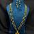 Traditional Indian Two Layer Moti Mala with Peacock Pendant, Ethnic Statement Jewelry with Earrings