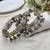 Dual Tone Oxidized Silver Anklets with Ghungroo Bells | Tribal Indian Payal, Boho Rigid Bracelet