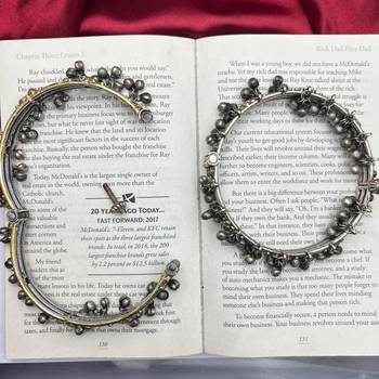 Dual Tone Oxidized Silver Anklets with Ghungroo Bells | Tribal Indian Payal, Boho Rigid Bracelet 4