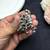 Oxidized Mirror Statement Ring, Adjustable Boho Tribal Ring, German Silver Peacock Ring