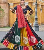 Women's 3-Piece Chaniya Choli Set with Dupatta  Free Size (upto 42)
