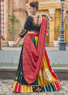 Women's 3-Piece Chaniya Choli Set with Dupatta  Free Size (upto 42) 2
