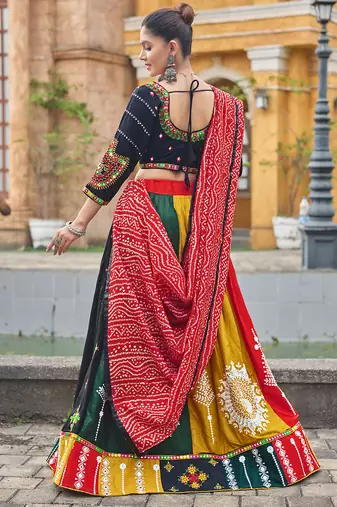 Women's 3-Piece Chaniya Choli Set with Dupatta  Free Size (upto 42)