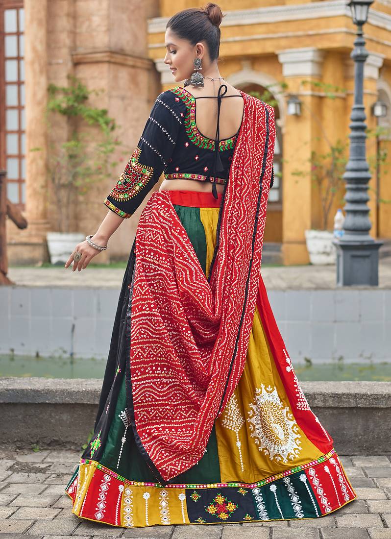 Women's 3-Piece Chaniya Choli Set with Dupatta  Free Size (upto 42)