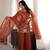  Embroidery Work Crunchy Silk Fabric Straight Kurta Pant and Dupatta Set