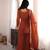  Embroidery Work Crunchy Silk Fabric Straight Kurta Pant and Dupatta Set