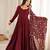  Solid Roman Chanderi Silk Fabric Flared Anarkali Pant and Dupatta Set