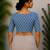 Blue cotton printed readymade blouse