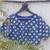 Blue cotton printed readymade blouse