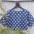 Blue cotton printed readymade blouse