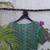 Green cotton printed readymade blouse