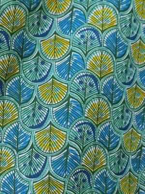 Green cotton printed readymade blouse 5