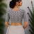 Grey cotton printed readymade blouse