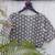 Grey cotton printed readymade blouse