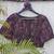 Lavender cotton printed readymade blouse