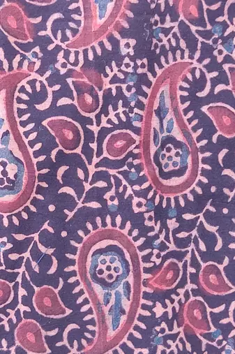 Lavender cotton printed readymade blouse