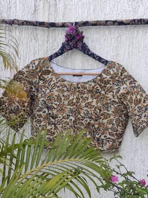Multicolor cotton printed readymade blouse 3