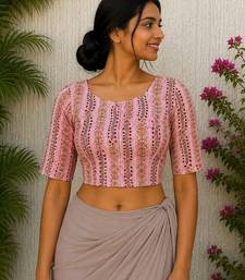 Multicolor cotton printed readymade blouse