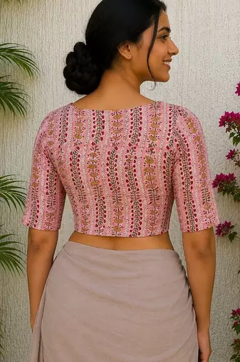 Multicolor cotton printed readymade blouse