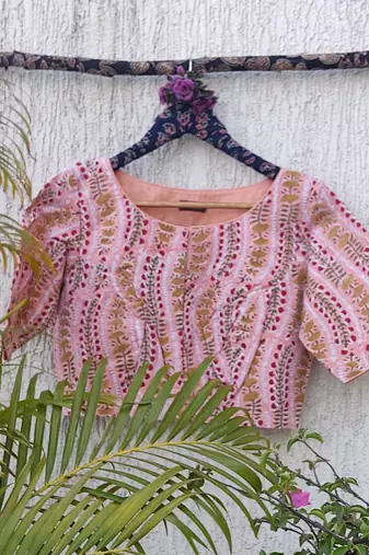 Multicolor cotton printed readymade blouse