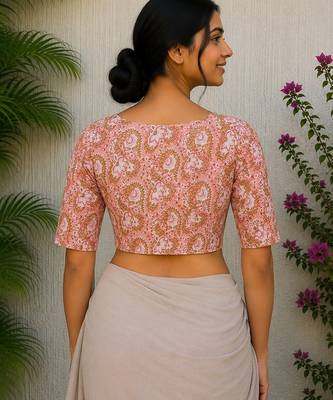 Multicolor cotton printed readymade blouse 2