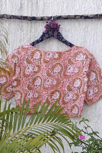 Multicolor cotton printed readymade blouse
