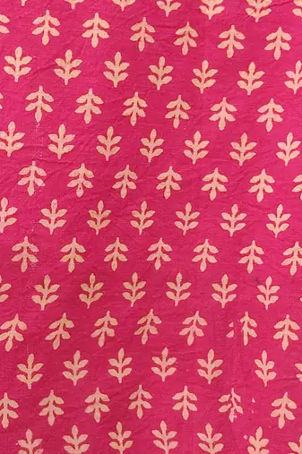 Pink cotton printed readymade blouse