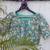 Sky blue cotton printed readymade blouse