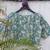 Sky blue cotton printed readymade blouse