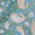 Sky blue cotton printed readymade blouse