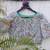 Sky blue cotton printed readymade blouse