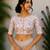 White cotton printed readymade blouse