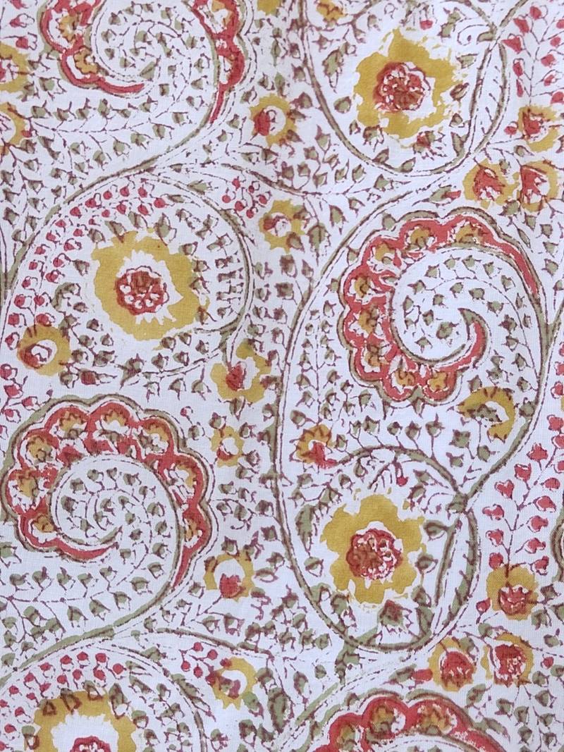 White cotton printed readymade blouse