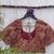 Brown cotton printed readymade blouse