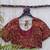 Maroon cotton printed readymade blouse