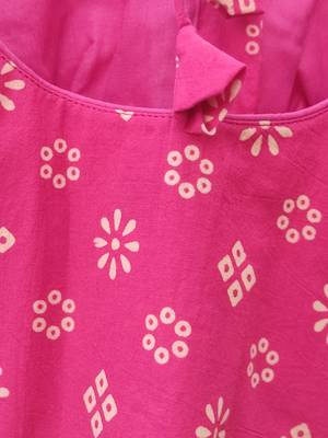 Pink cotton printed readymade blouse 5