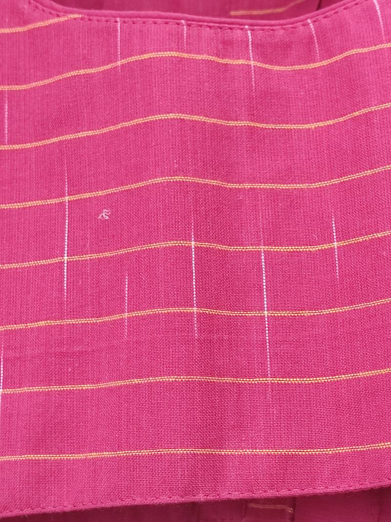 Pink cotton printed readymade blouse