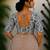 White cotton printed readymade blouse